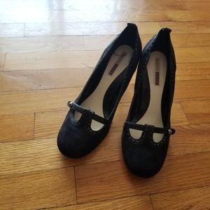 Black Suede Lela Rose Heels